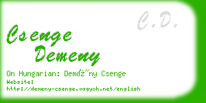 csenge demeny business card